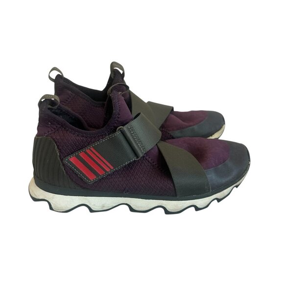 Sorel Kinetic Sneak Tennis Shoes Sneakers Hook & Loop Stretch Size 9.5 Women's - Picture 1 of 15